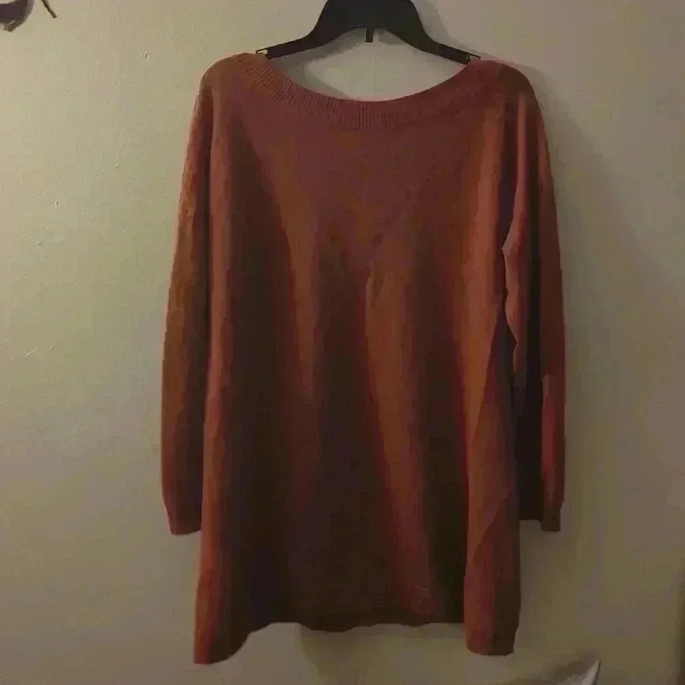 Boston Proper, large size, red sweater - Picture 4 of 4